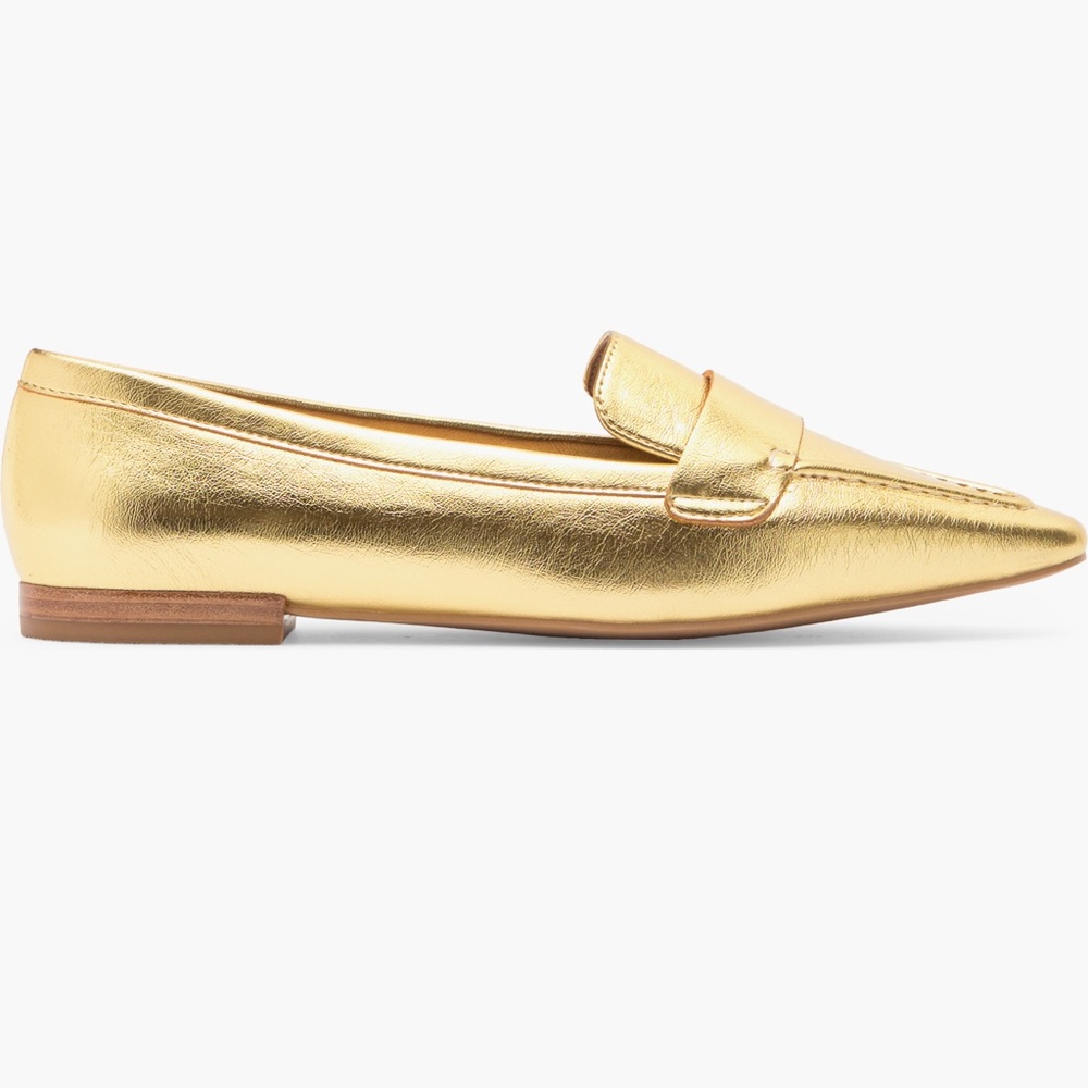 Linea Paolo Metallic Gold Women's Flats